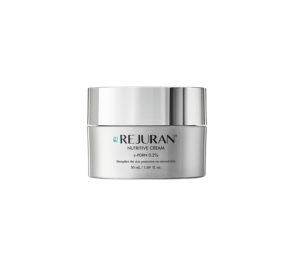 Rejuran Nutritive Cream jar on a white background